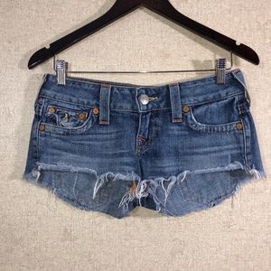 True Religion Joey Cutoff Short Shorts